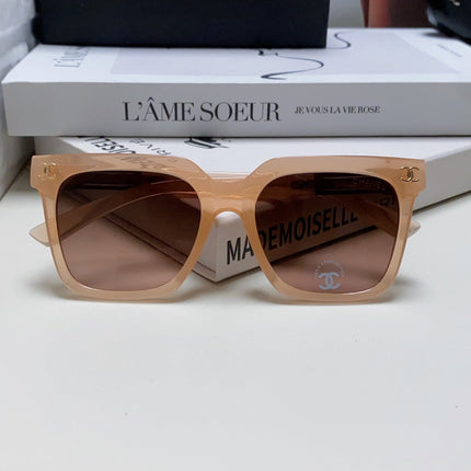 SQUARE SUNGLASSES 632877 IN PINK CLEAR ACETATE