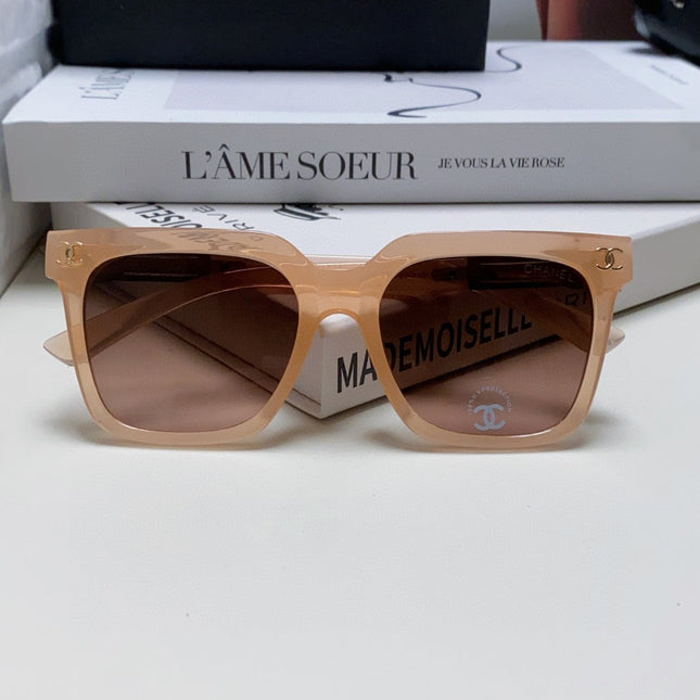 SQUARE SUNGLASSES 632877 IN PINK CLEAR ACETATE