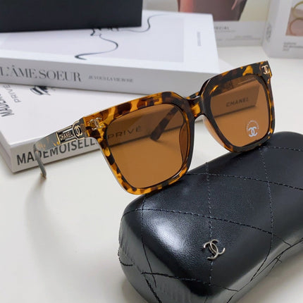 SQUARE SUNGLASSES 632879 IN HAVANA ACETATE