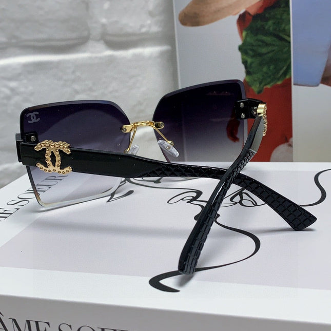 SQUARE SUNGLASSES 632893 IN BLACK ACETATE GRAY SMOKE LENSES