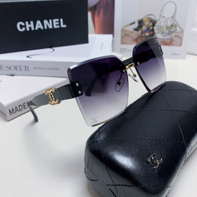 SQUARE SUNGLASSES 632893 IN BLACK ACETATE GRAY SMOKE LENSES