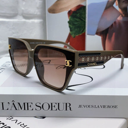 SQUARE SUNGLASSES 632896 IN BROWN ACETATE