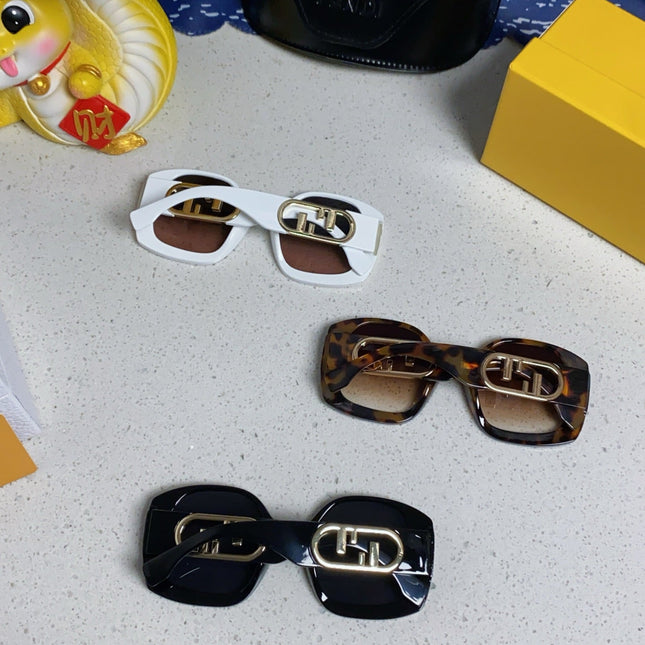 OVERSIZES FF DIAMONDS SQUARE SUNGLASSES 563315 IN ACETATE