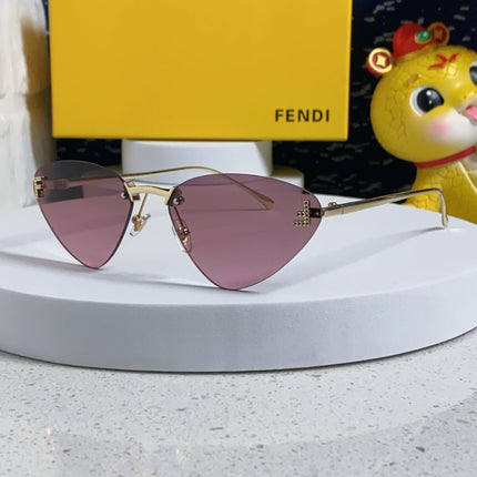 SKY RIMLESS TRIANGLE FRAME SUNGLASSES 566724 IN METAL