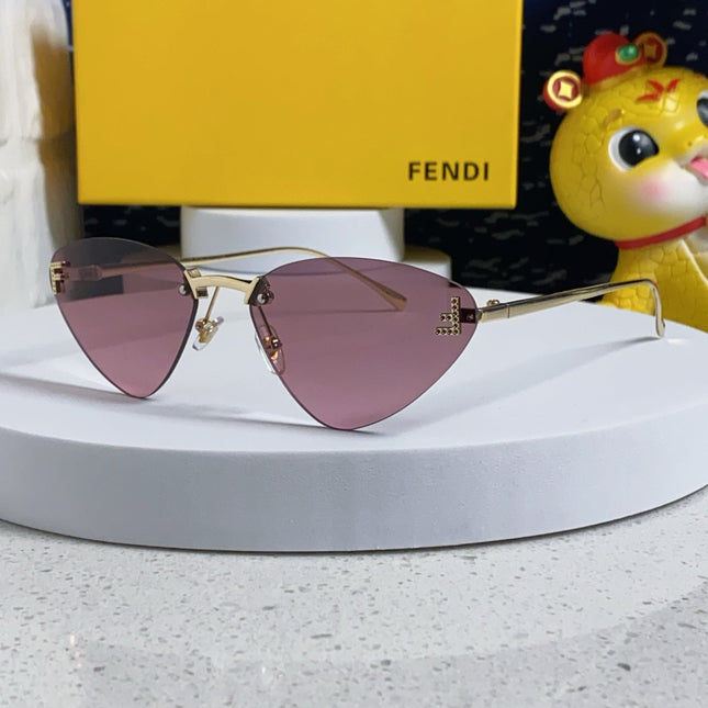 SKY RIMLESS TRIANGLE FRAME SUNGLASSES 566724 IN METAL