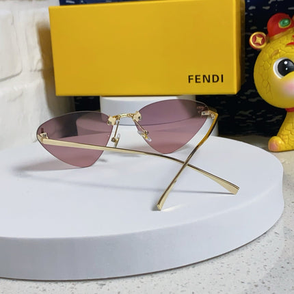 SKY RIMLESS TRIANGLE FRAME SUNGLASSES 566724 IN METAL
