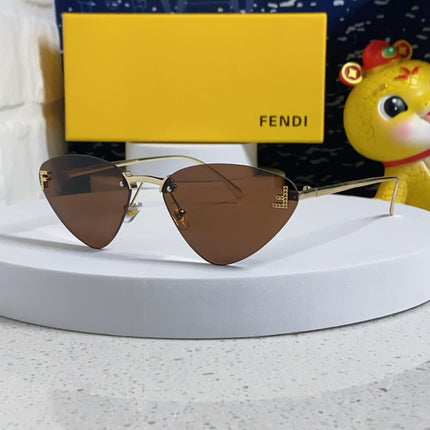 SKY RIMLESS TRIANGLE FRAME SUNGLASSES 566724 IN METAL