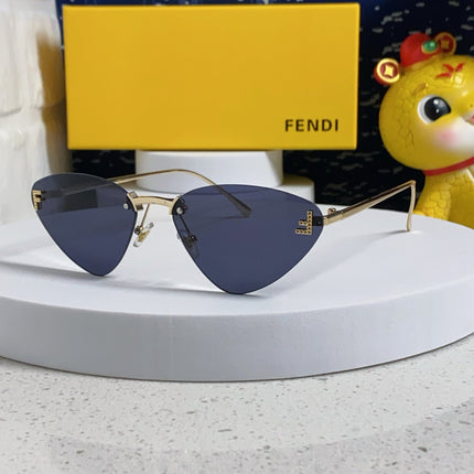 SKY RIMLESS TRIANGLE FRAME SUNGLASSES 566724 IN METAL