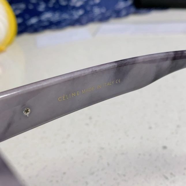 TRIOMPHE SQUARE SUNGLASS 566740 IN MARBLED EFFECT ACETATE
