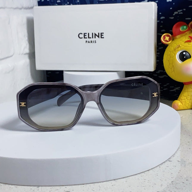 TRIOMPHE SQUARE SUNGLASS 566740 IN MARBLED EFFECT ACETATE
