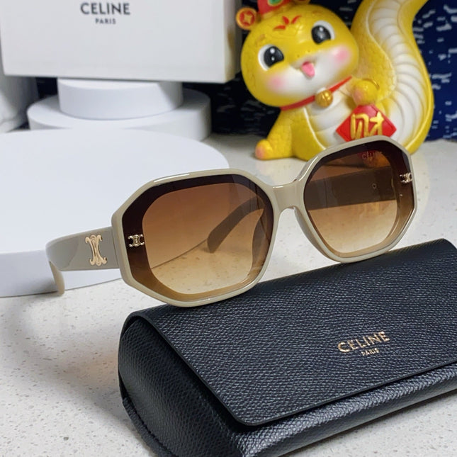TRIOMPHE SQUARE SUNGLASS 566741 IN IVORY ACETATE