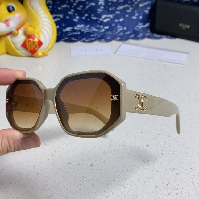 TRIOMPHE SQUARE SUNGLASS 566741 IN IVORY ACETATE