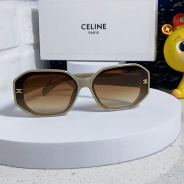 TRIOMPHE SQUARE SUNGLASS 566741 IN IVORY ACETATE