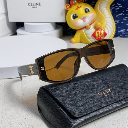 TRIOMPHE SUNGLASS 533219 IN CARAMEL ACETATE