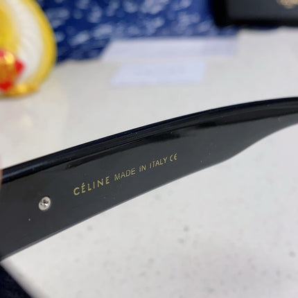 TRIOMPHE SUNGLASS 533221 IN BLACK ACETATE BLACK LOGO