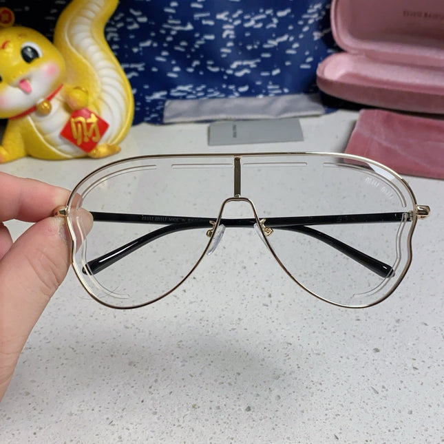 RUNWAY SUNGLASSES 571637 IN GOLD METAL CLEAR LENSES
