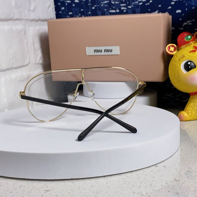 RUNWAY SUNGLASSES 571637 IN GOLD METAL CLEAR LENSES