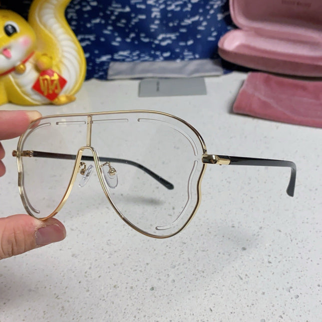 RUNWAY SUNGLASSES 571637 IN GOLD METAL CLEAR LENSES