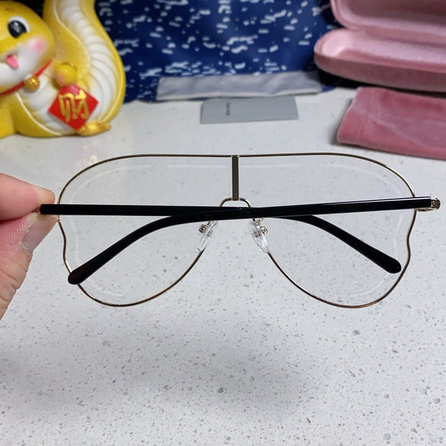 RUNWAY SUNGLASSES 571637 IN GOLD METAL CLEAR LENSES