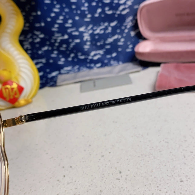 RUNWAY SUNGLASSES 571637 IN GOLD METAL CLEAR LENSES