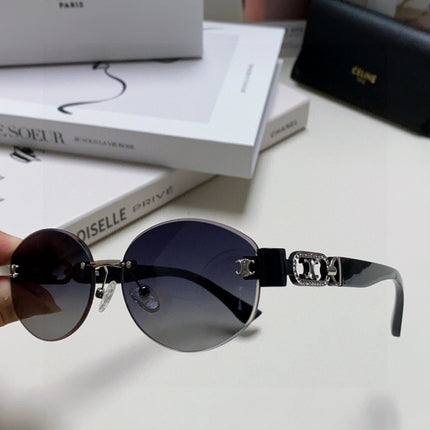 TRIOMPHE SUNGLASSES 573247 IN METAL GRADIENT SMOKE LENSES