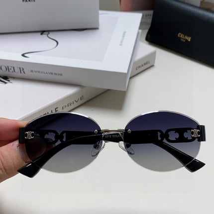 TRIOMPHE SUNGLASSES 573247 IN METAL GRADIENT SMOKE LENSES