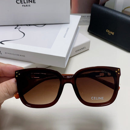TRIOMPHE SUNGLASSES 573248 IN BROWN ACETATE METAL LOGO