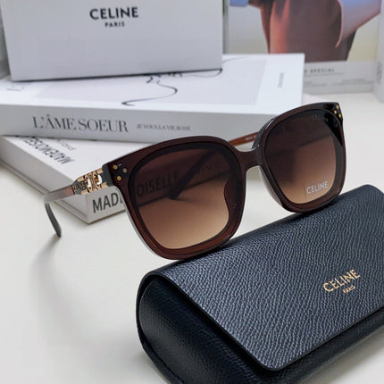TRIOMPHE SUNGLASSES 573248 IN BROWN ACETATE METAL LOGO