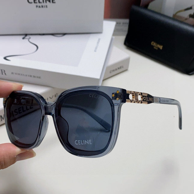 TRIOMPHE SUNGLASSES 573249 IN NAVY BLUE ACETATE METAL LOGO