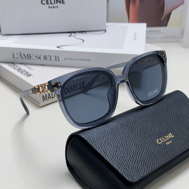 TRIOMPHE SUNGLASSES 573249 IN NAVY BLUE ACETATE METAL LOGO