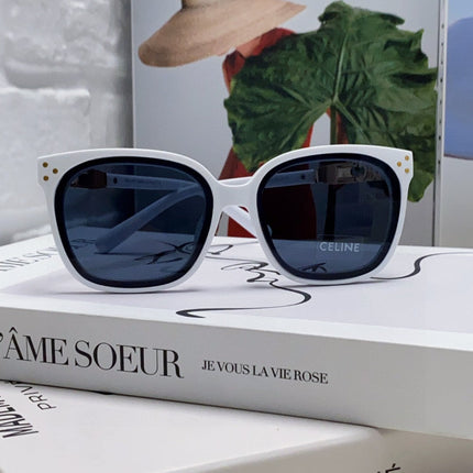 TRIOMPHE SUNGLASSES 573250 IN WHITE ACETATE METAL LOGO