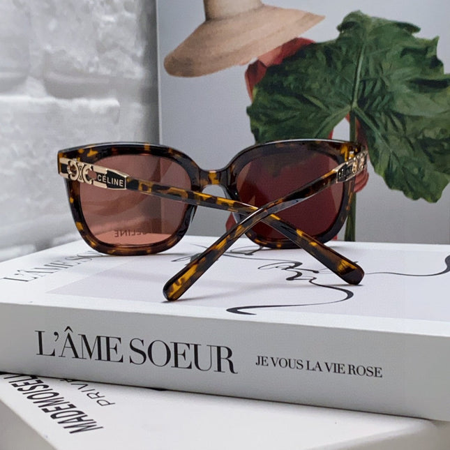 TRIOMPHE SUNGLASSES 573251 IN HAVANA ACETATE METAL LOGO