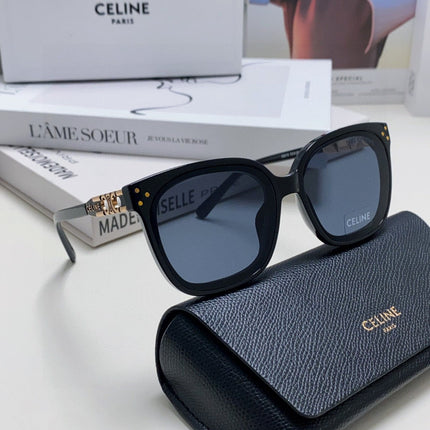 TRIOMPHE SUNGLASSES  573252 IN BLACK ACETATE METAL LOGO