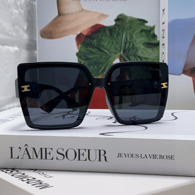 TRIOMPHE SUNGLASSES 573256 IN BLACK ACETATE