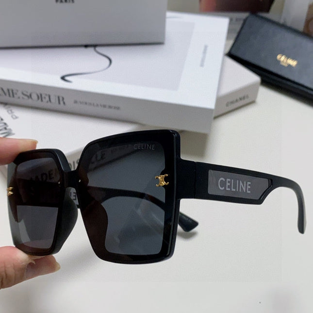 TRIOMPHE SUNGLASSES 573256 IN BLACK ACETATE