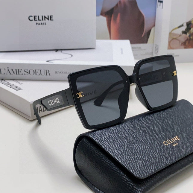 TRIOMPHE SUNGLASSES 573256 IN BLACK ACETATE