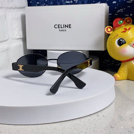 TRIOMPHE SUNGLASS 538534 IN BLACK ACETATE