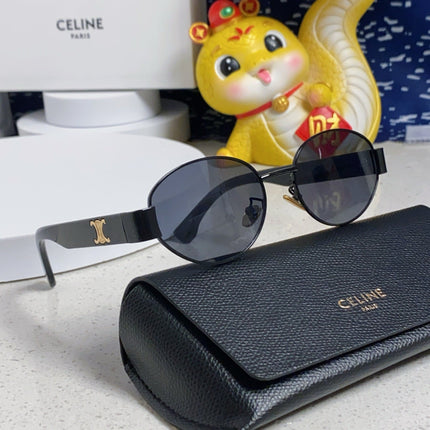 TRIOMPHE SUNGLASS 538534 IN BLACK ACETATE