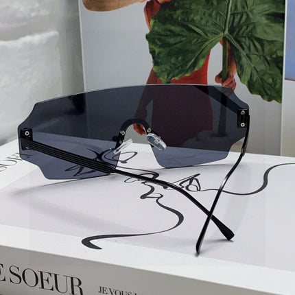 ANGULAR VISOR SUNGLASSES 575795 IN METAL