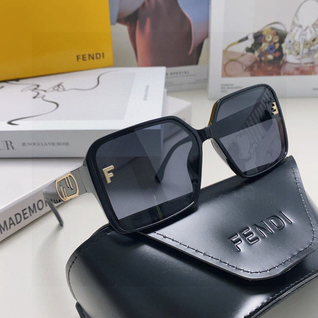EMBOSSED LOGO FF DIAMONDS SQUARE FRAME SUNGLASSES 575798 IN ACETATE