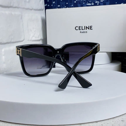 TRIOMPHE SUNGLASSES 548636 IN BLACK ACETATE GRADIENT SMOKE LENSES