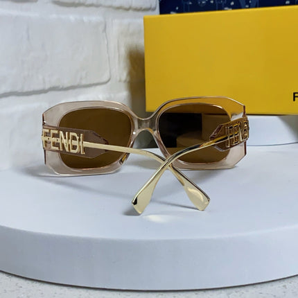 OVERSIZES FF DIAMONDS SQUARE SUNGLASSES 551639 IN ACETATE