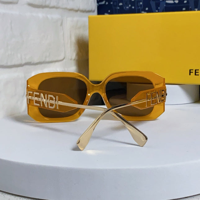 OVERSIZES FF DIAMONDS SQUARE SUNGLASSES 551639 IN ACETATE