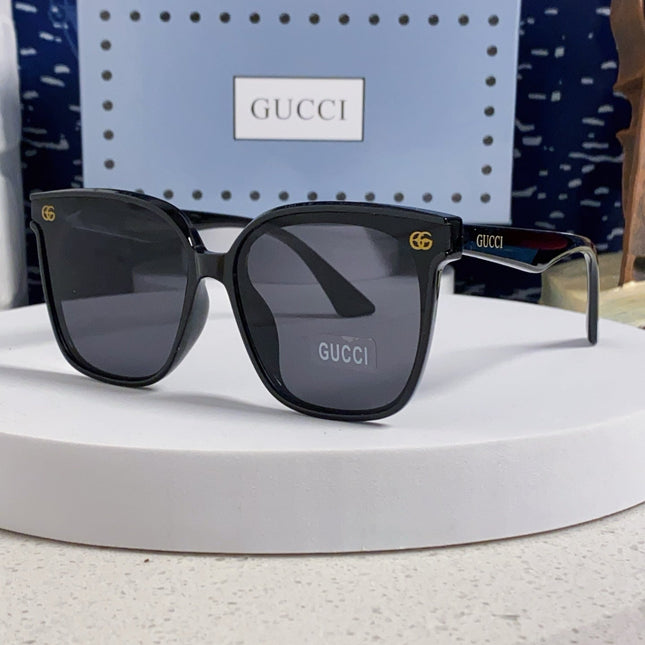 SQUARE FRAME SUNGLASSES 575854 IN BLACK ACETATE