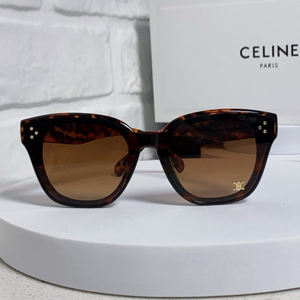 SQUARE SUNGLASS 575844 IN HAVANA ACETATE