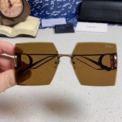 30MONTAIGNE S7U SUNGLASS 578108 IN GOLD METAL BROWN LENSES