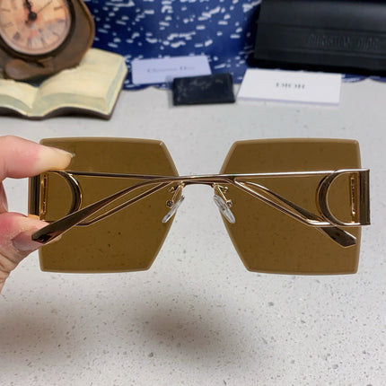 30MONTAIGNE S7U SUNGLASS 578108 IN GOLD METAL BROWN LENSES