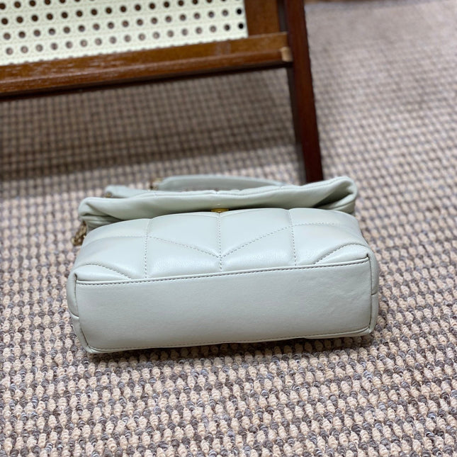 PUFFER TOY 23 IN WHITE LAMBSKIN GOLD HARDWARE