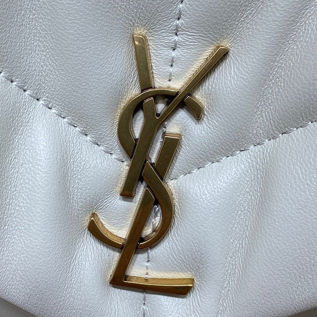 PUFFER TOY 23 IN WHITE LAMBSKIN GOLD HARDWARE