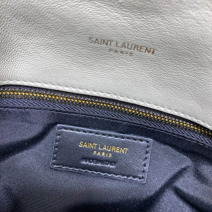 PUFFER TOY 23 IN WHITE LAMBSKIN GOLD HARDWARE